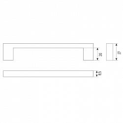 SETE Ручка 819, L-160,матовое золото, ZnAl 35/140 штRM-819160-33