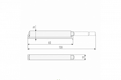 SETE Отбойник с магнитным окончанием, пластик, белый BU-MAG-10 (50шт/500 шт/кор)